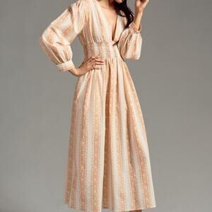 Mille Long Sleeve V-Neck Dress - Large (NWT)